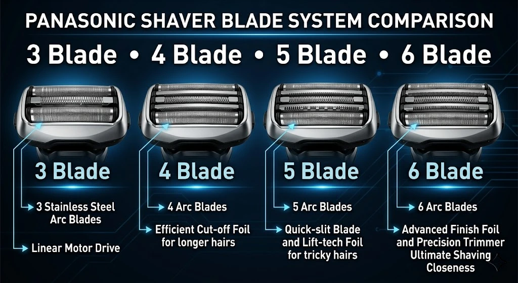Panasonic blade comparison