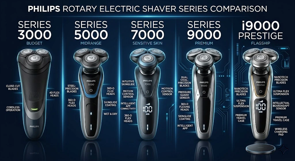 Philips shavers comparison series guide