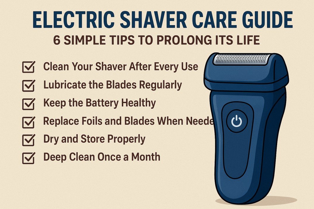 Electric Shaver Care Guide: 6 Simple Tips to Prolong its Life
