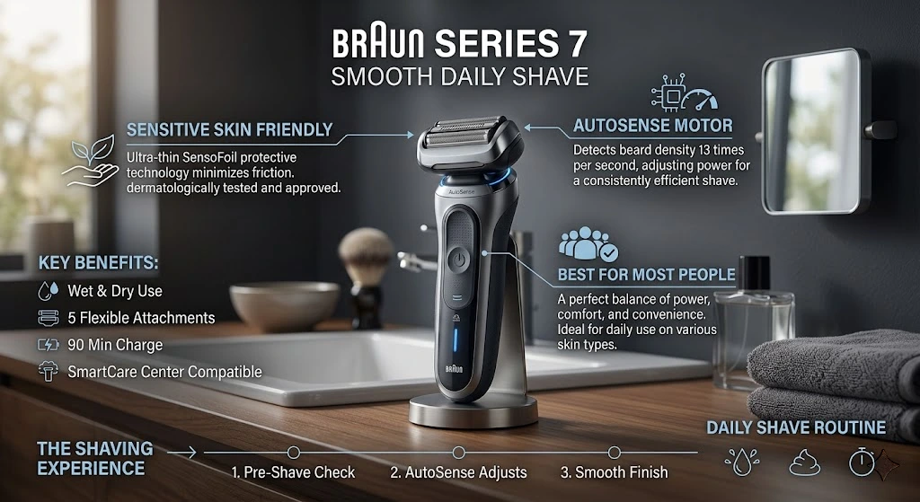Braun Series 7 electric shaver – braun shavers comparison