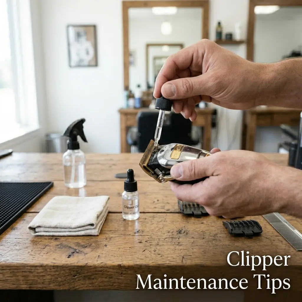 Best Hair Clippers for Buzz Cuts maintenance with clipper blade oiling
