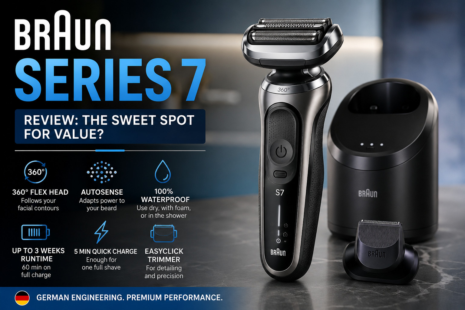 Braun Series 7 Electric Shaver Review: The Sweet Spot for Value?